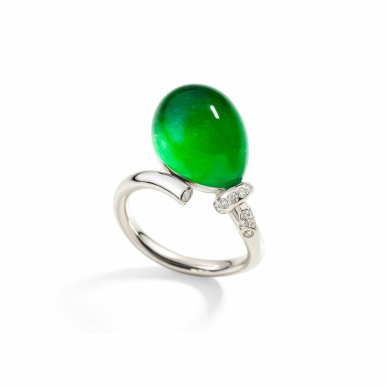 VHERNIER ANELLO Palloncino Giada VHERNIER Jade Balloon RING sconto discount