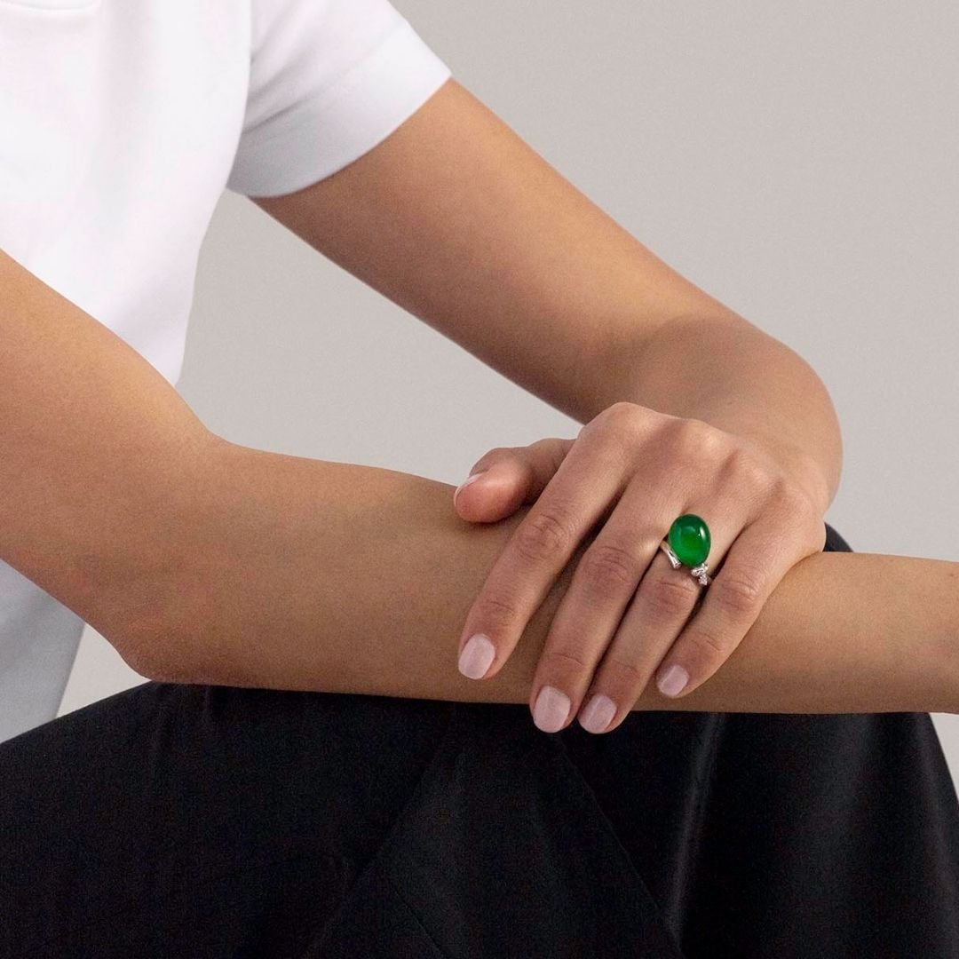 VHERNIER ANELLO Palloncino Giada VHERNIER Jade Balloon RING sconto discount