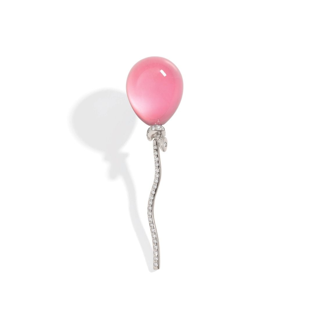 VHERNIER MonoOrecchino Palloncino Cristallo Rodonite earring vhernier sconto discount