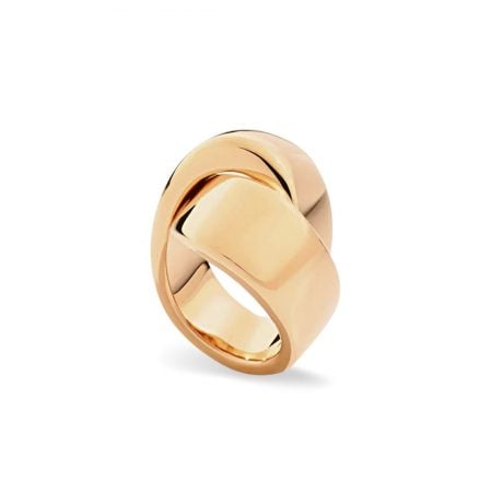 VHERNIER ANELLO ORO ROSA ABBRACCIO EMBRACE ROSE GOLD RING sconto discount