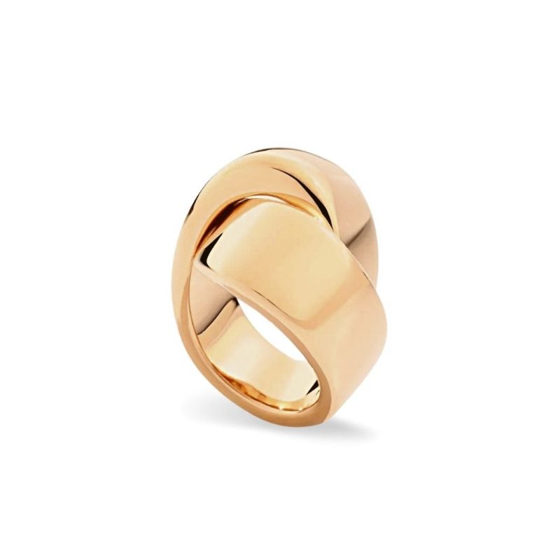 VHERNIER ANELLO ORO ROSA ABBRACCIO EMBRACE ROSE GOLD RING sconto discount