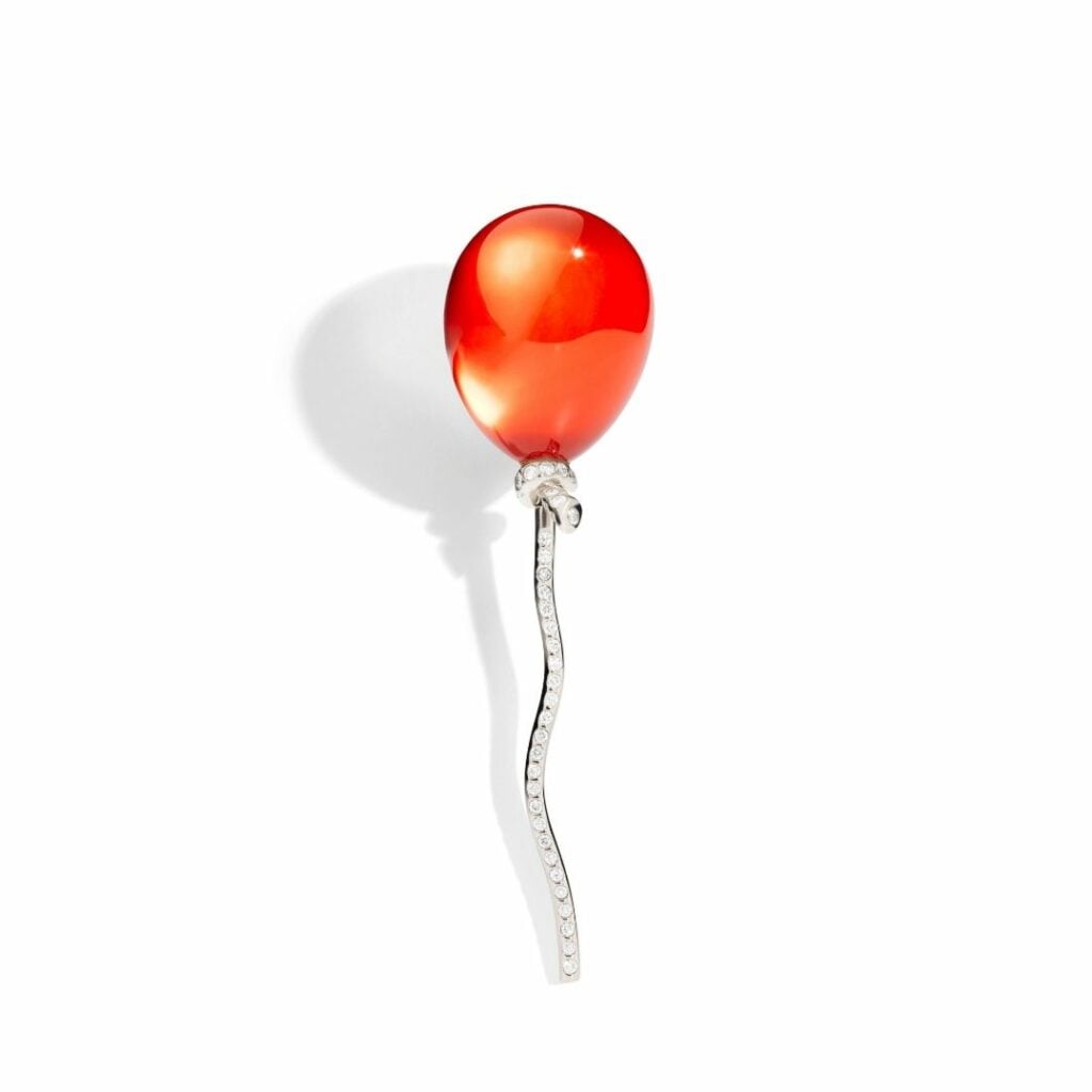 MonoOrecchino Palloncino Vheriner cristallo di rocca earring balloon