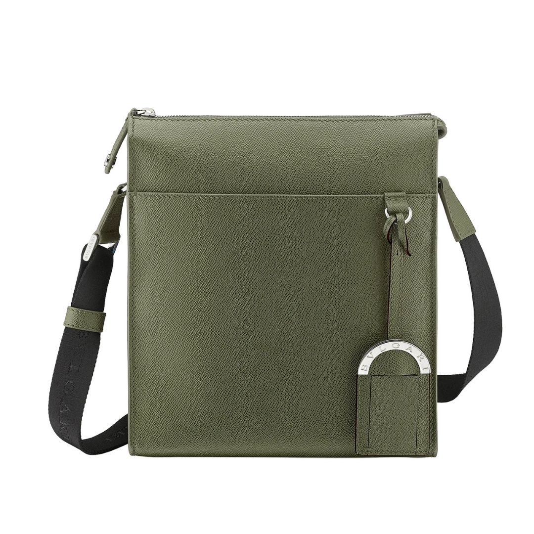 BORSA BVLGARI BVLGARI MAN MESSENGER MIMETICA GIADA