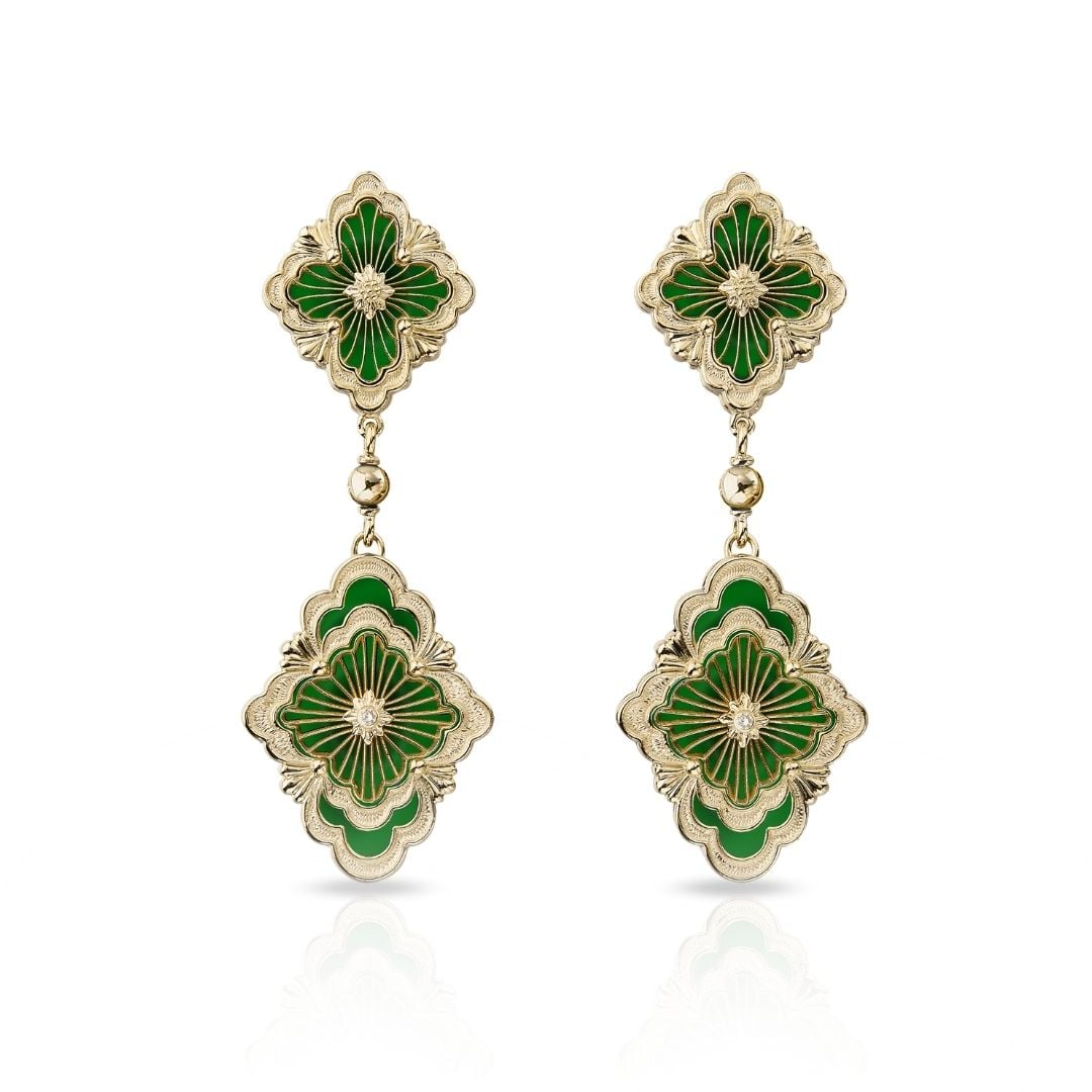 Orecchini Buccellati Opera Tulle pendenti 1 pendant earrings sconto discount