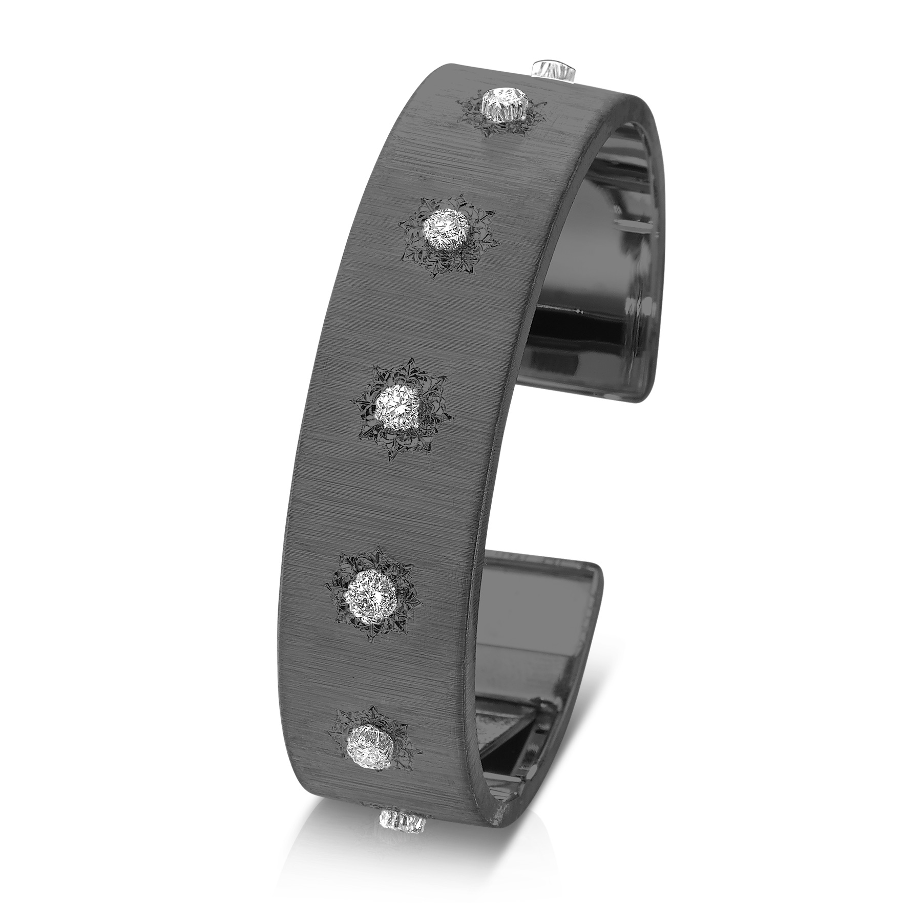 Bracciale Cuff Macri Buccellati jaubra005122-ob bracelet black gold sconto discount