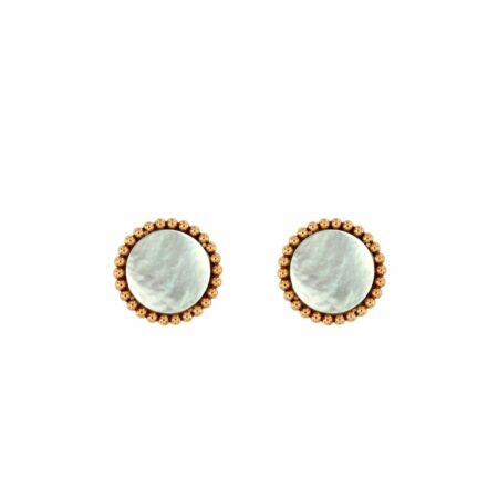 Orecchini Bollicine Oro rosa e Madreperla mother of pearl earrings sconto discount