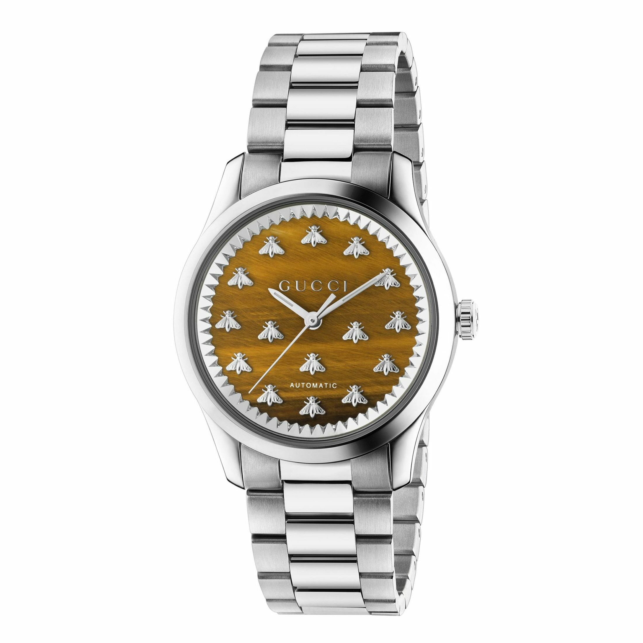 OROLOGIO G-TIMELESS CON API 38 MM quadrante definito dalla pietra occhio di tigre