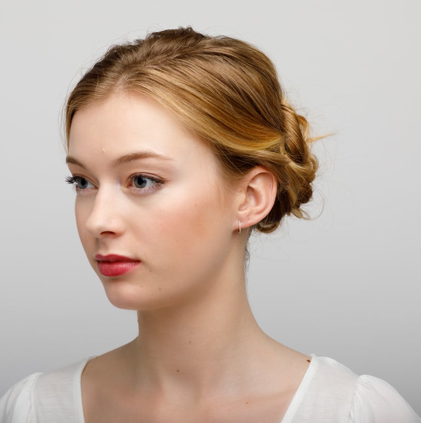 Le Carrè WHITE GOLD EARRINGS WITH DIAMONDS - Image 3