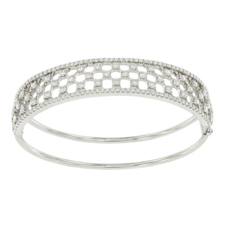 White gold Merletti bracelet with diamonds