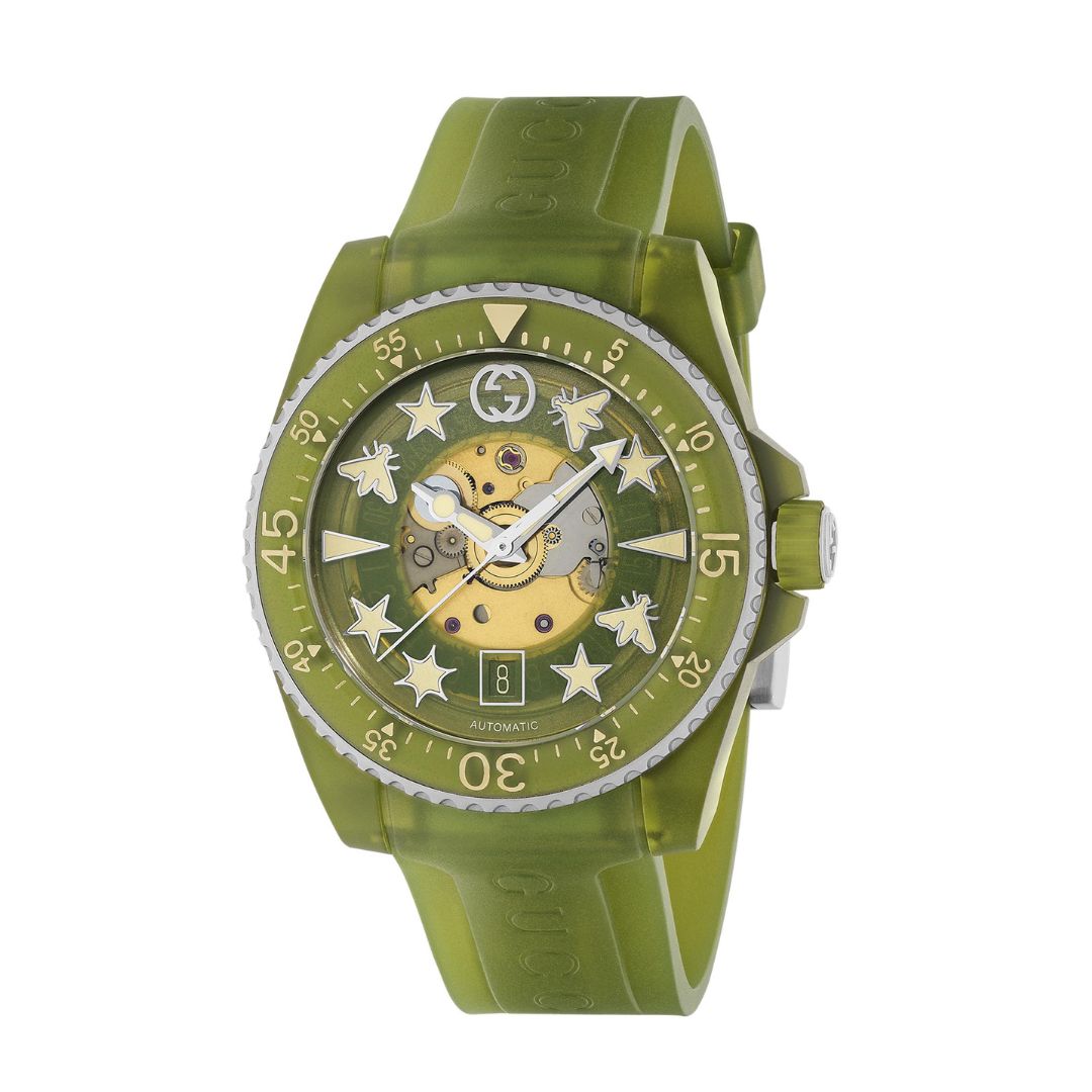 Orologio Gucci Dive 40mm quadrante trasparente