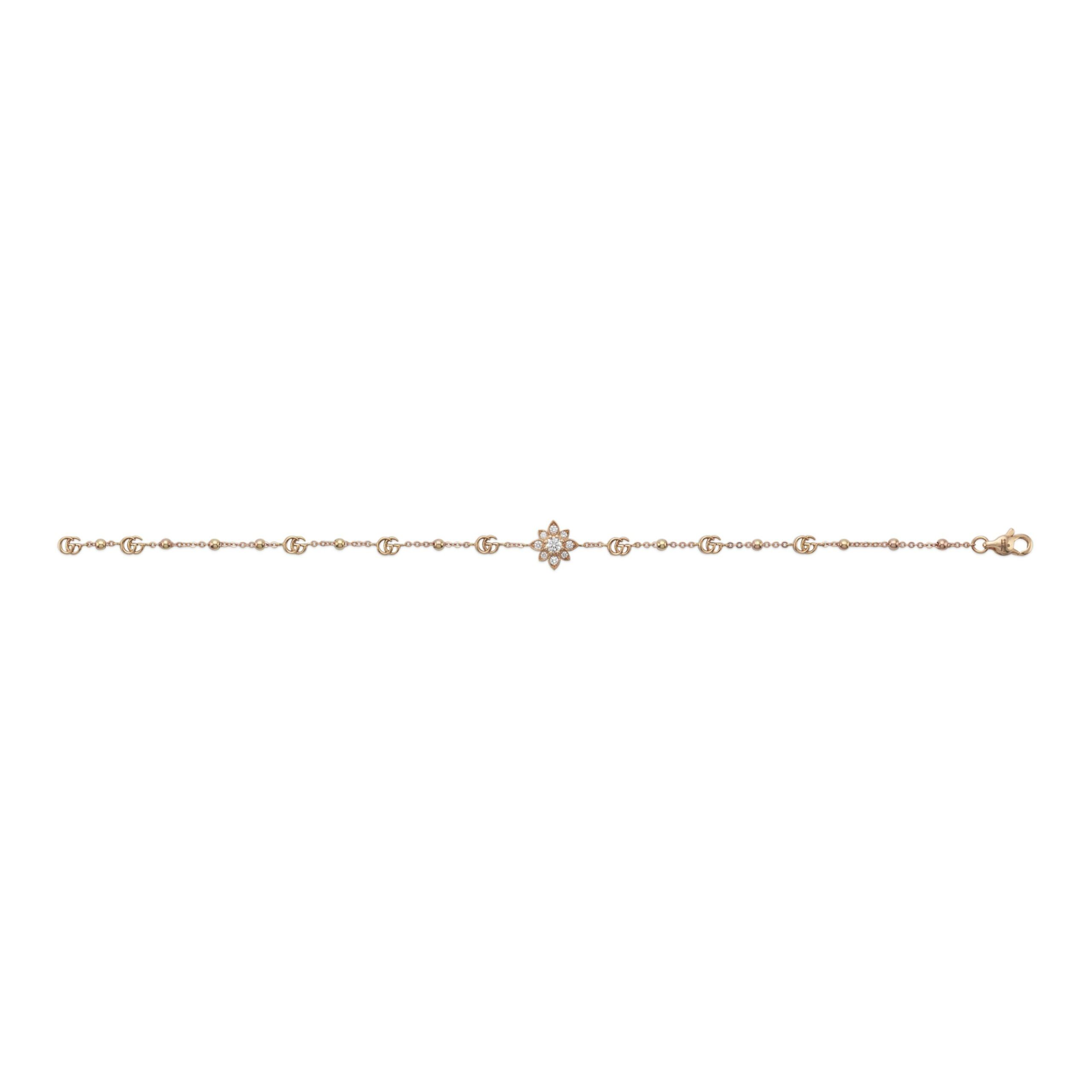 Bracciale Gucci con fiore e diamanti - immagine 3