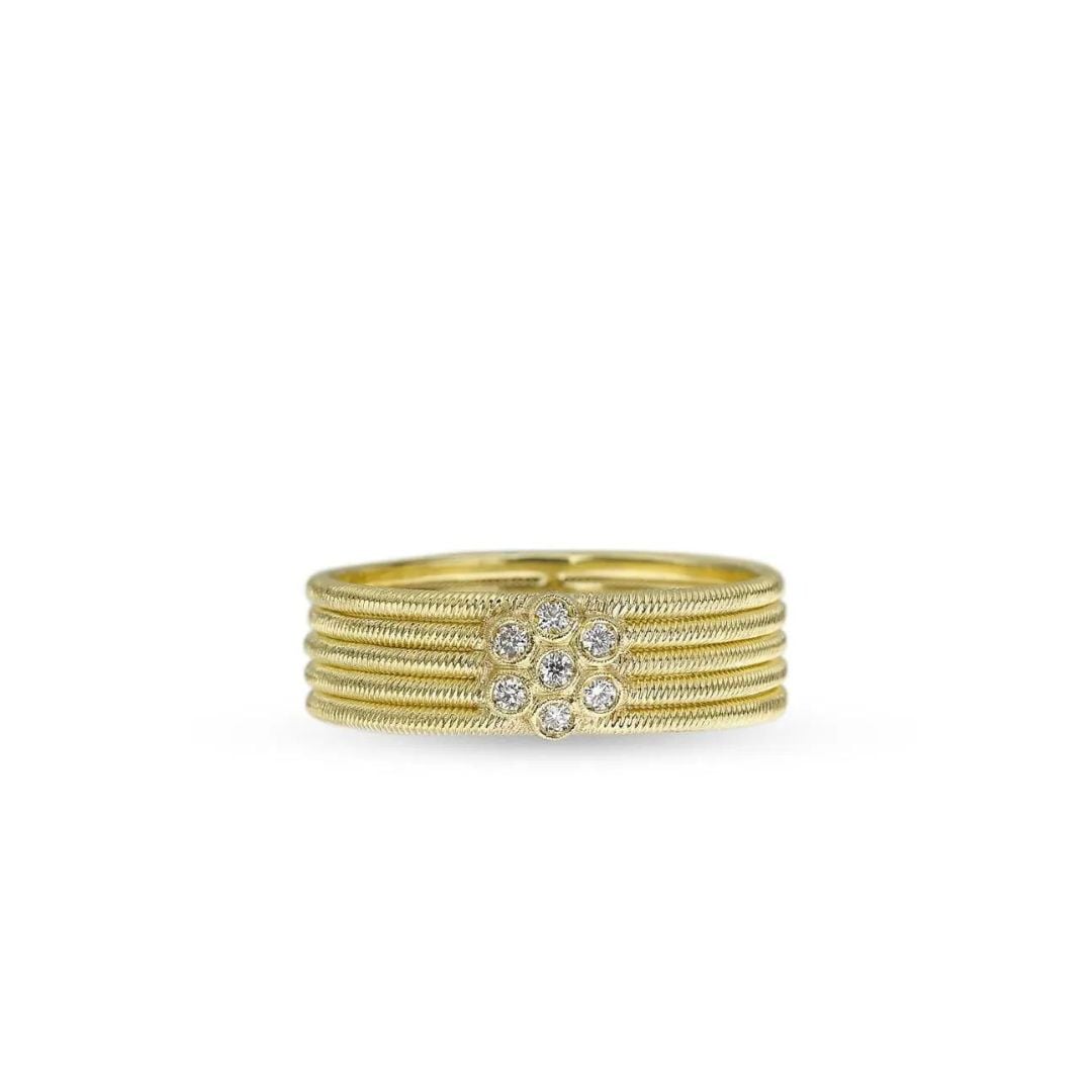Buccellati HAWAII Anello Anello in oro giallo con diamanti ring diamonds sconto discount