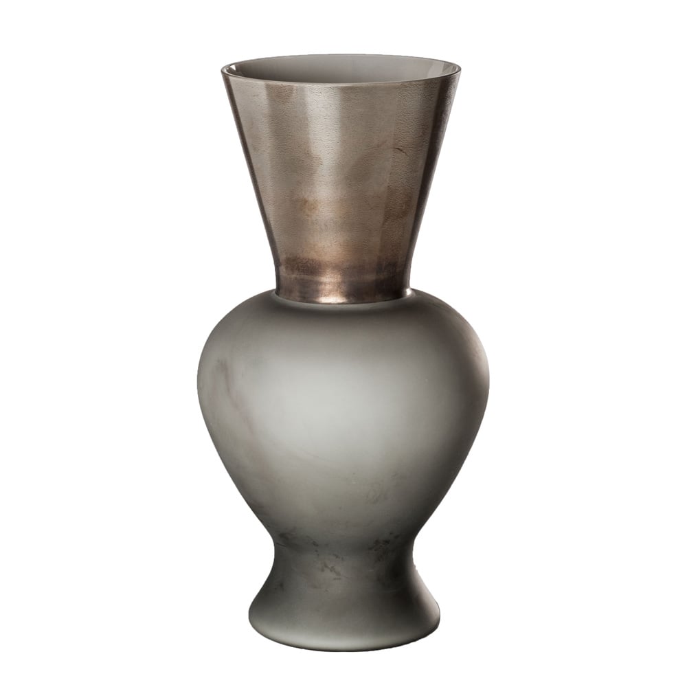 QUEEN VENINI VASE METAL EFFECT 38 CM