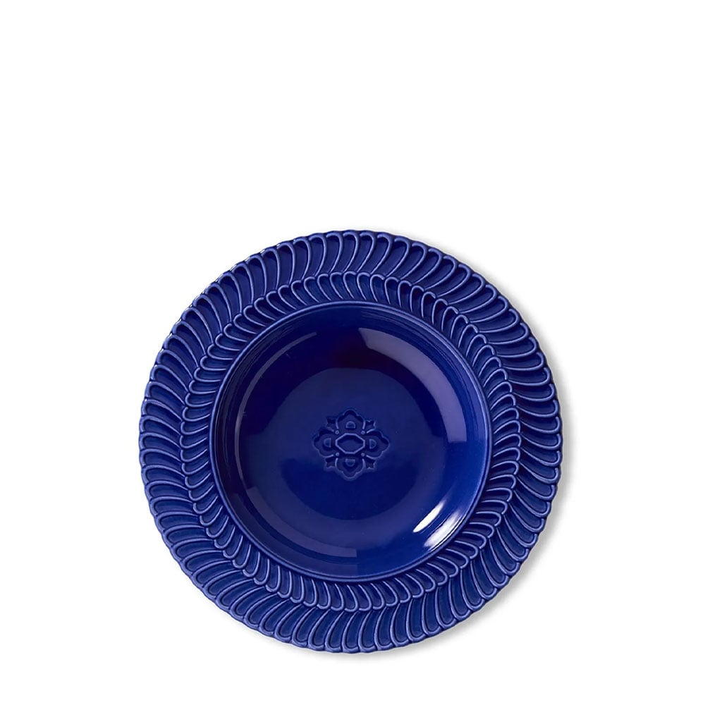 Piatto Zuppa Doppia Rouche Florence Furnace Blu