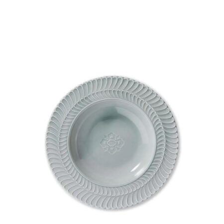 Double Rouche Florence Furnace Soup Plate Grey