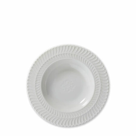 Double Rouche Florence Furnace Soup Plate White