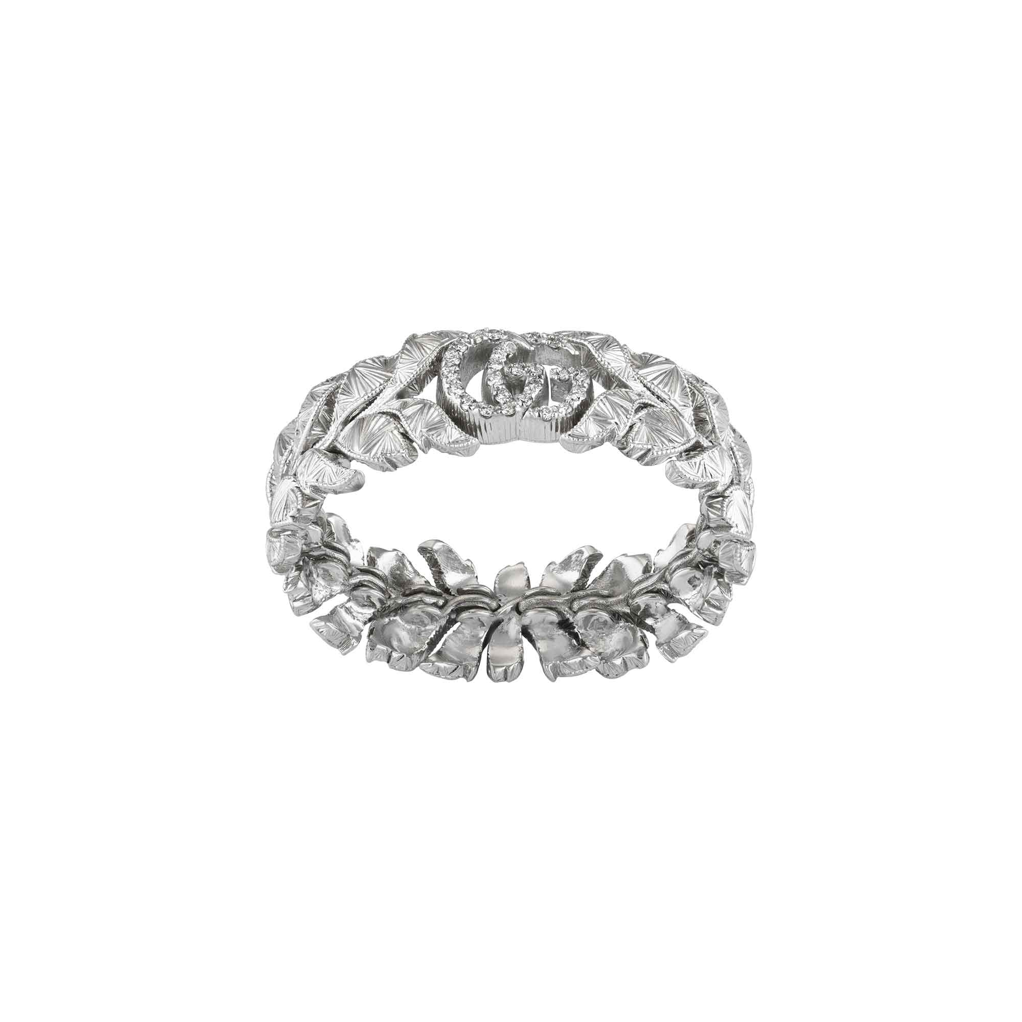 Anello Flora 18 carati con Doppia G - immagine 2