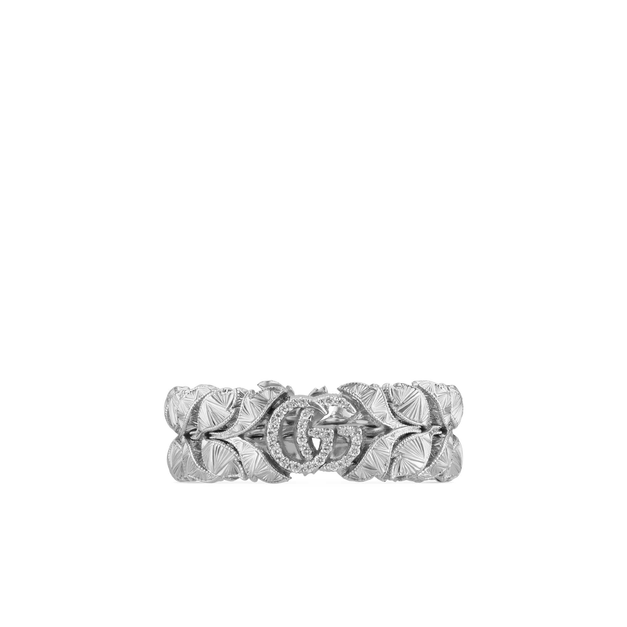 Anello Flora 18 carati con Doppia G - immagine 3