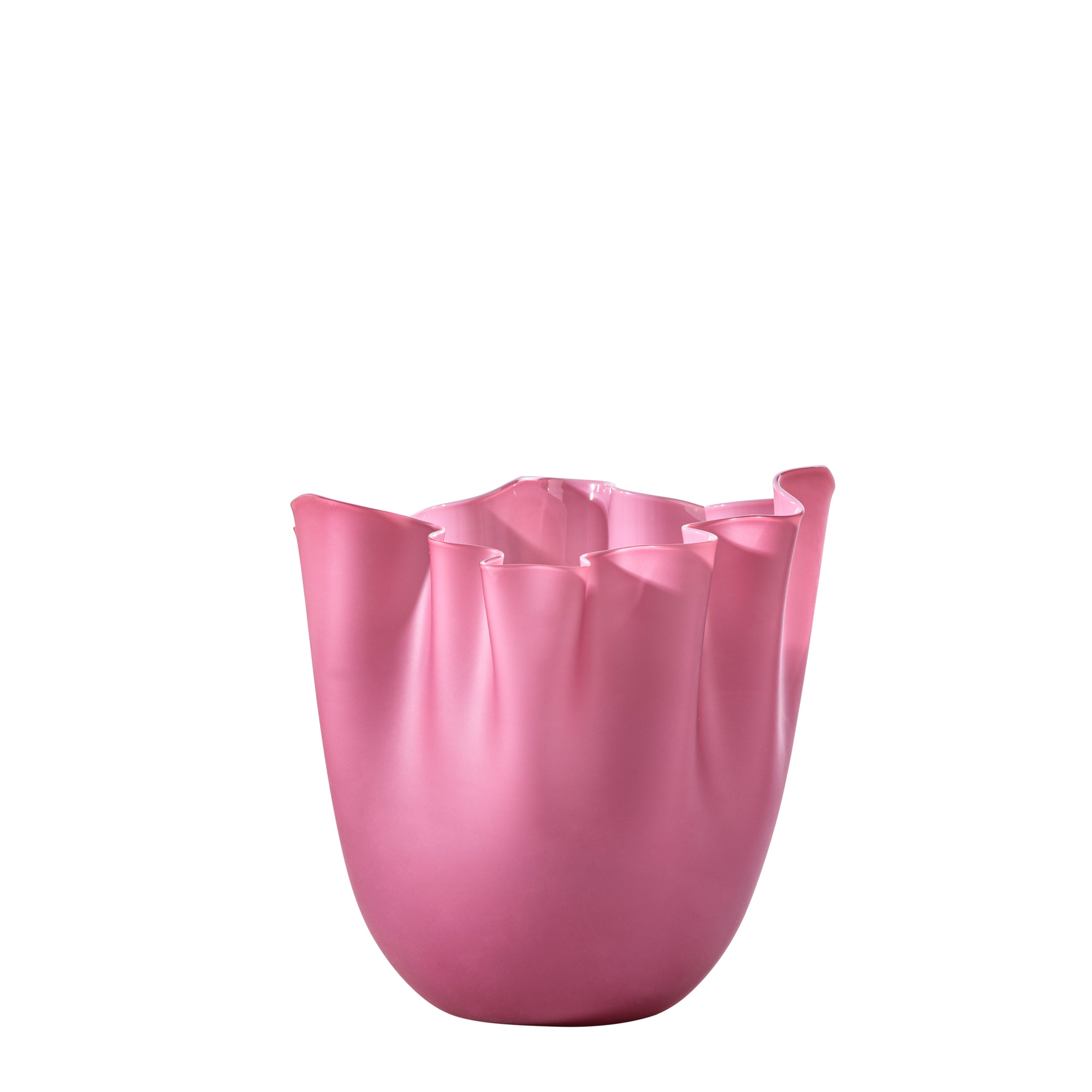 FAZZOLETTO VASE SAND-BLASTED h.13,5