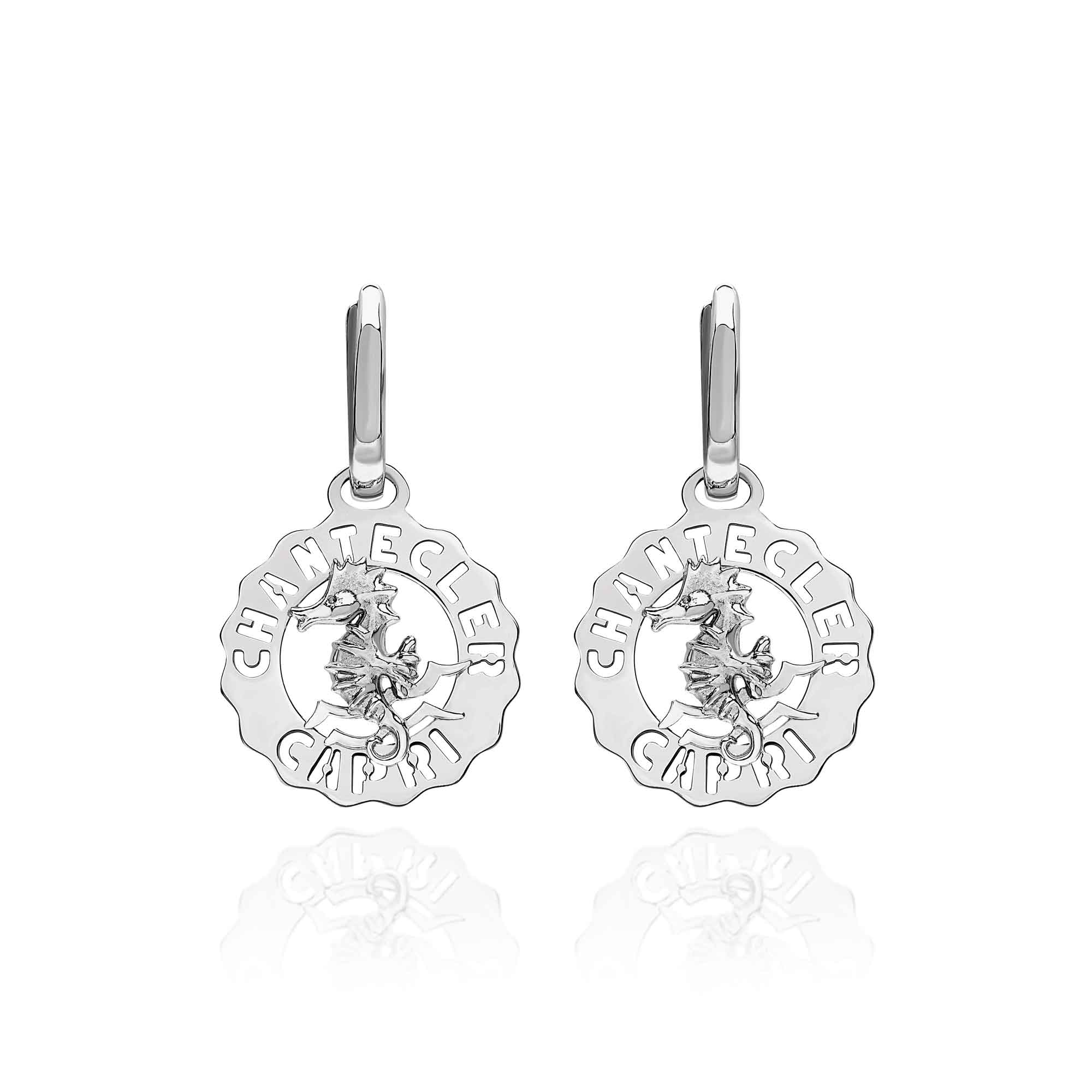Orecchini Logo cavalluccio mini in Argento