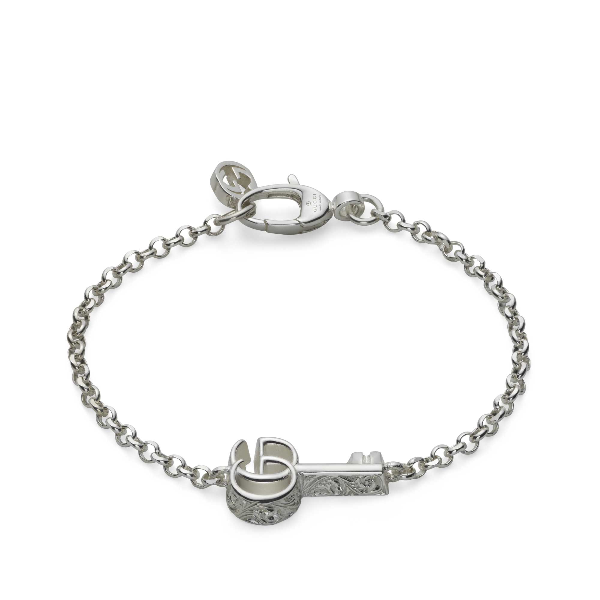 GG MARMONT KEY CHARM BRACELET FINITURA LUCIDA
