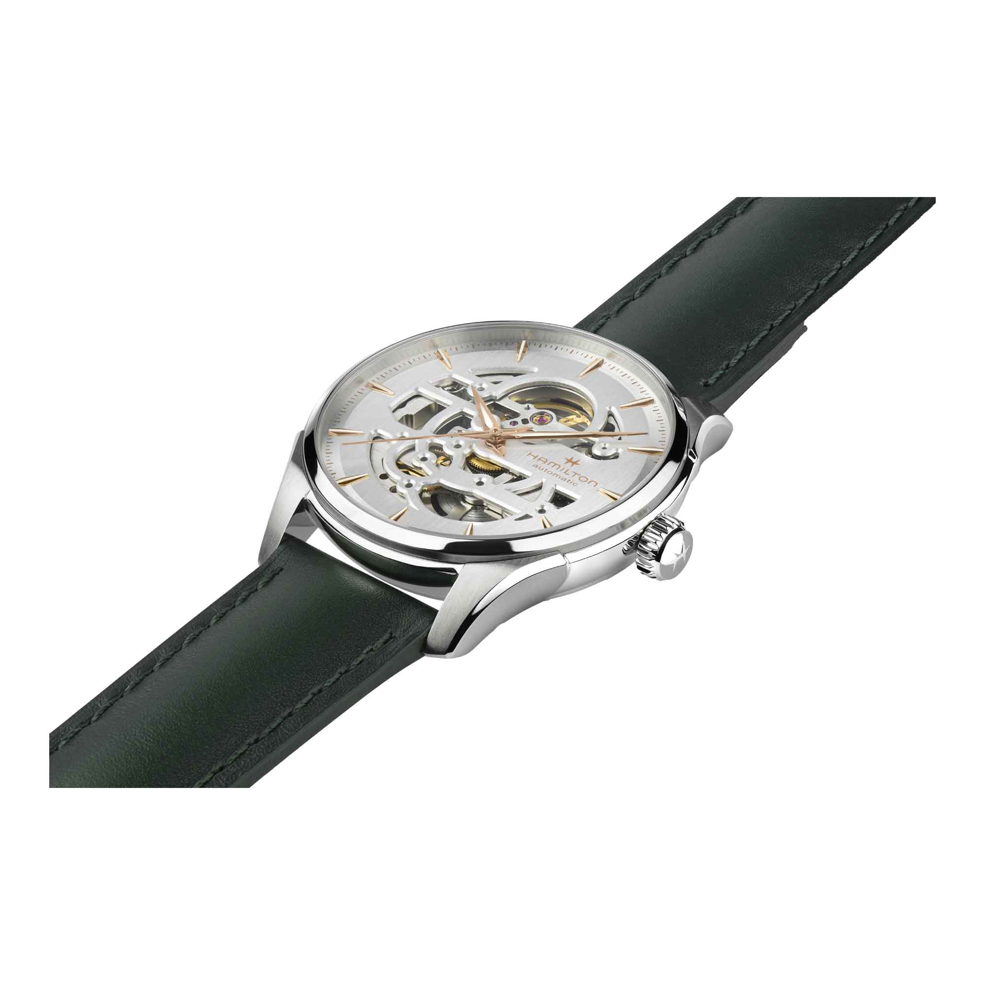 JAZZMASTER SKELETON AUTO QUADRANTE BIANCO - immagine 2