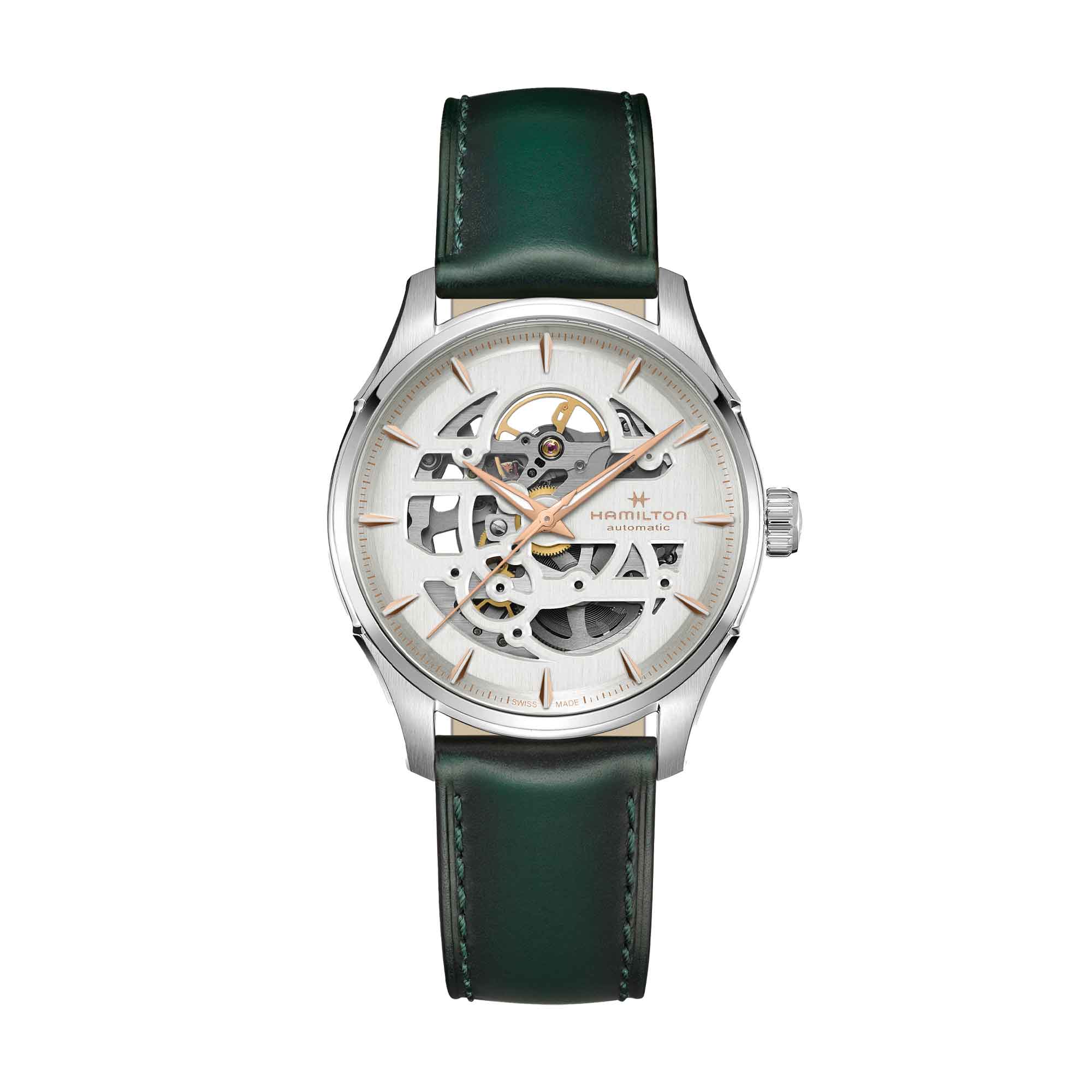 JAZZMASTER SKELETON AUTO QUADRANTE BIANCO