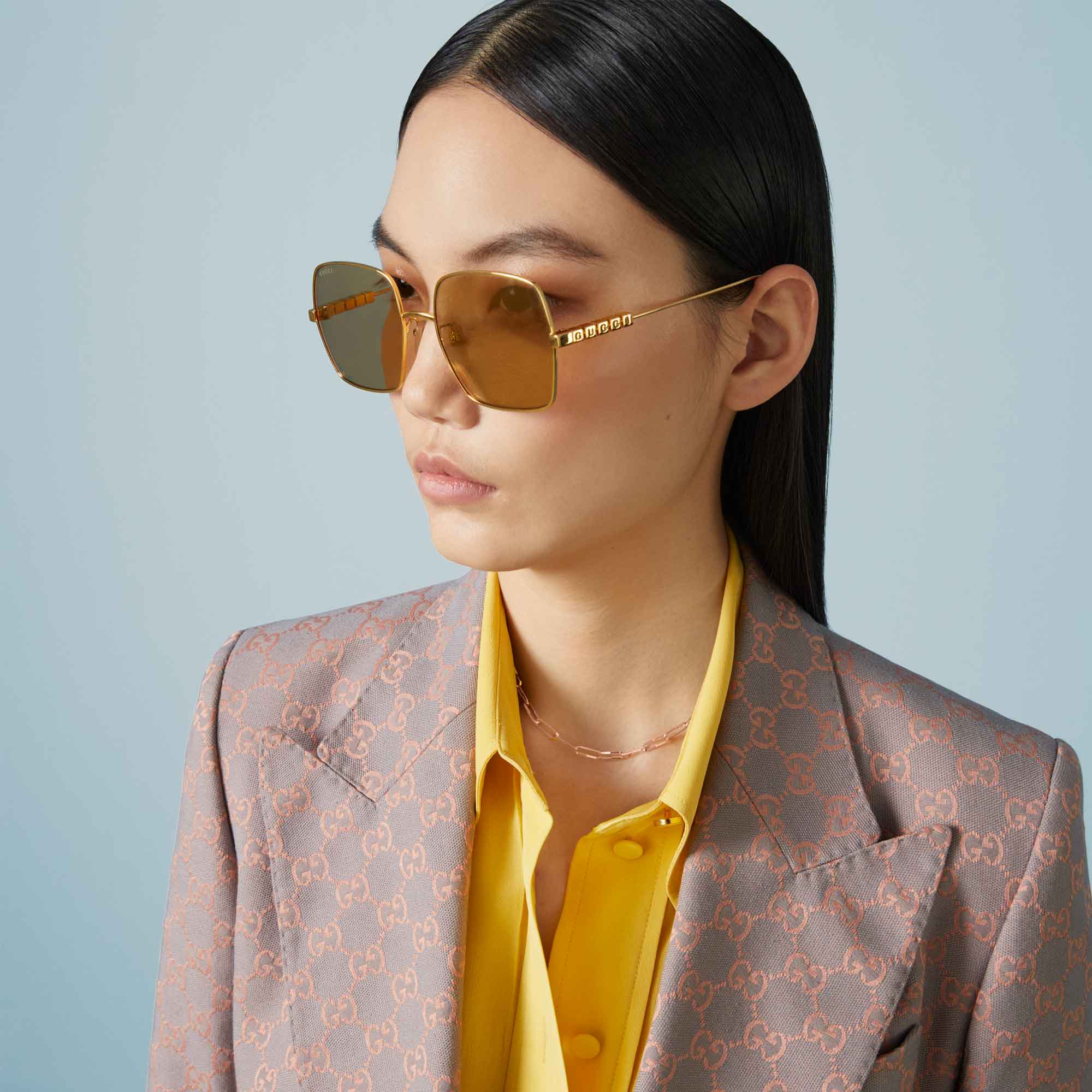 COLLANA A CATENA GUCCI LINK TO LOVE ORO ROSA - immagine 2