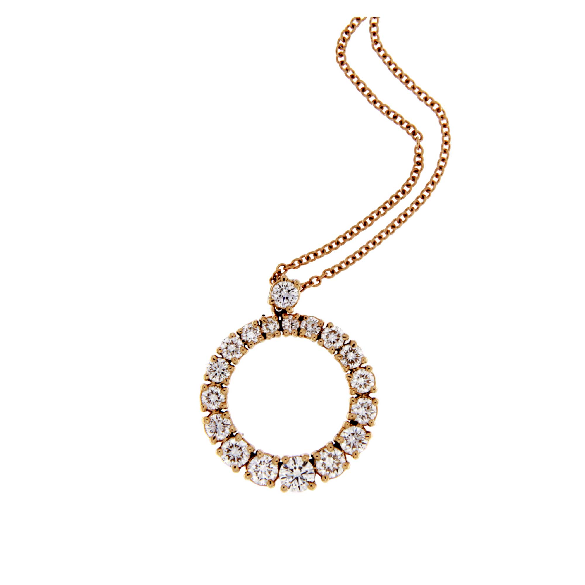 Collana Griffe in oro rosa con ciondolo