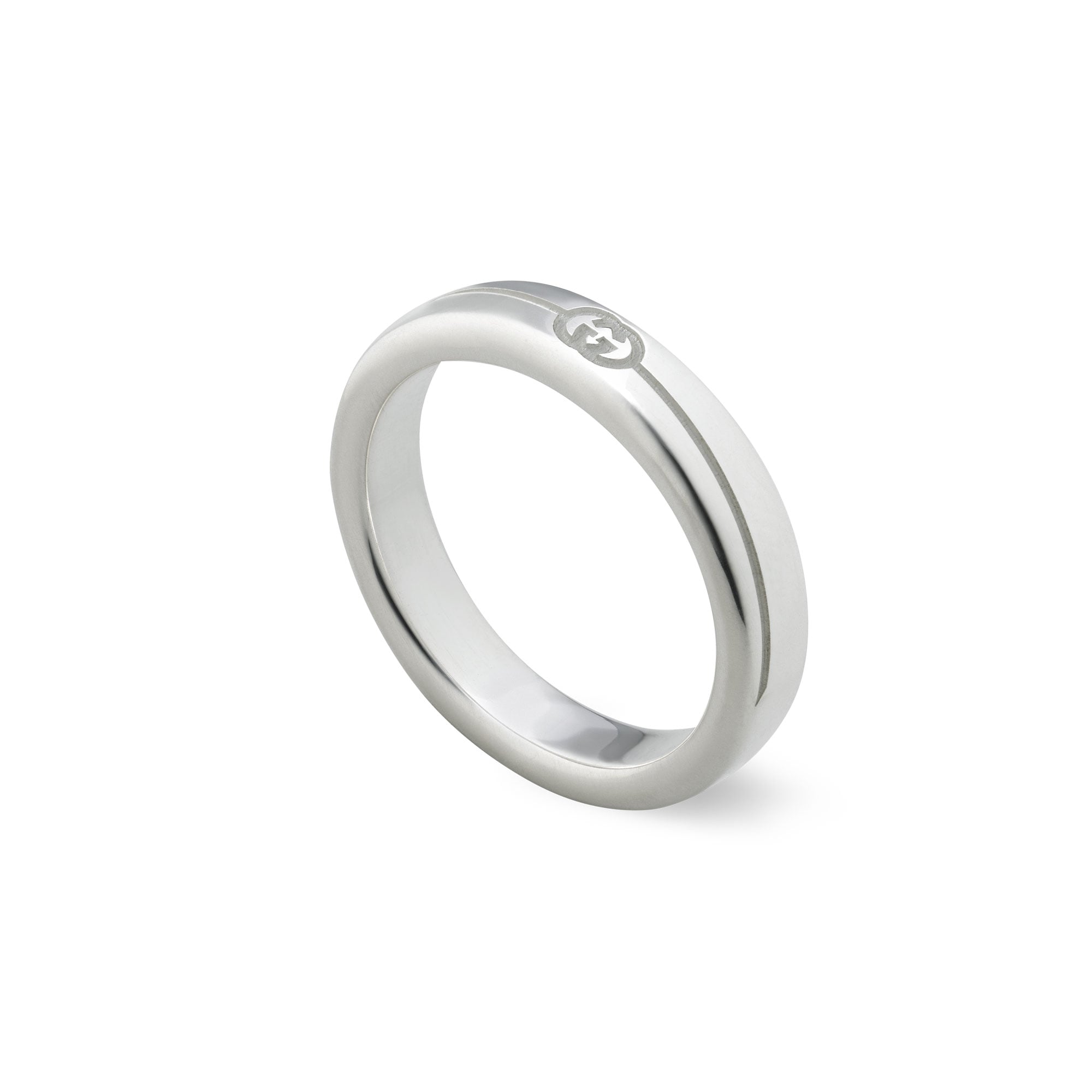 DIAGONAL INTERLOCKING G THIN RING