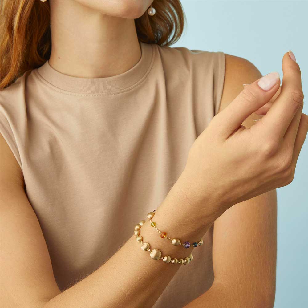 Bracciale Africa con sfere irregolari - immagine 2