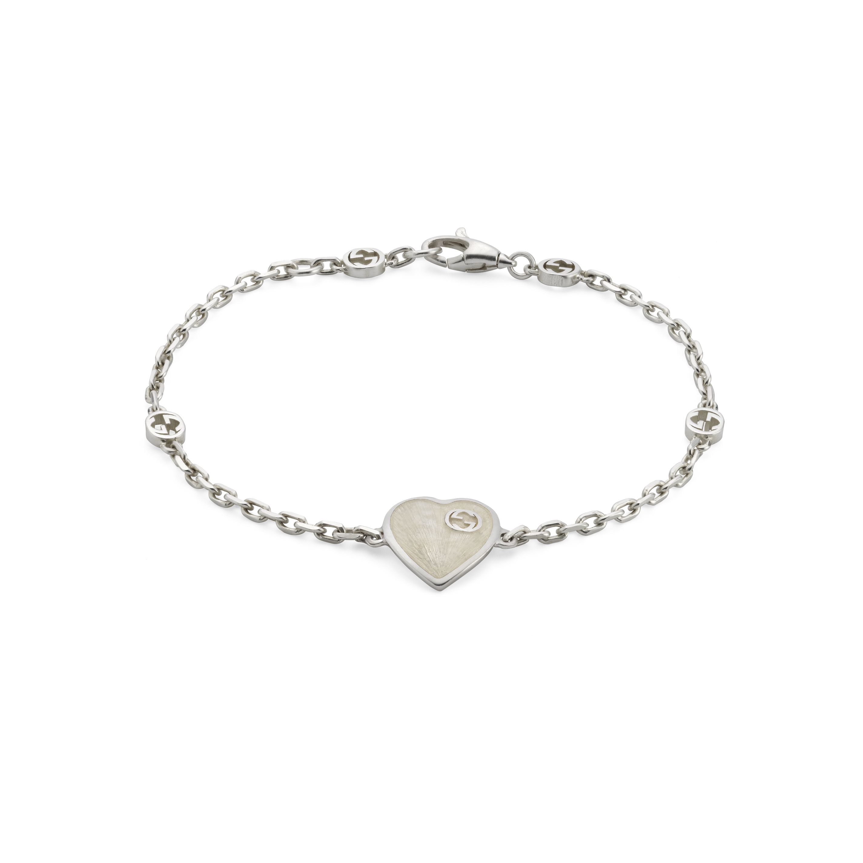 BRACCIALE GUCCI HEART CON INCROCIO GG