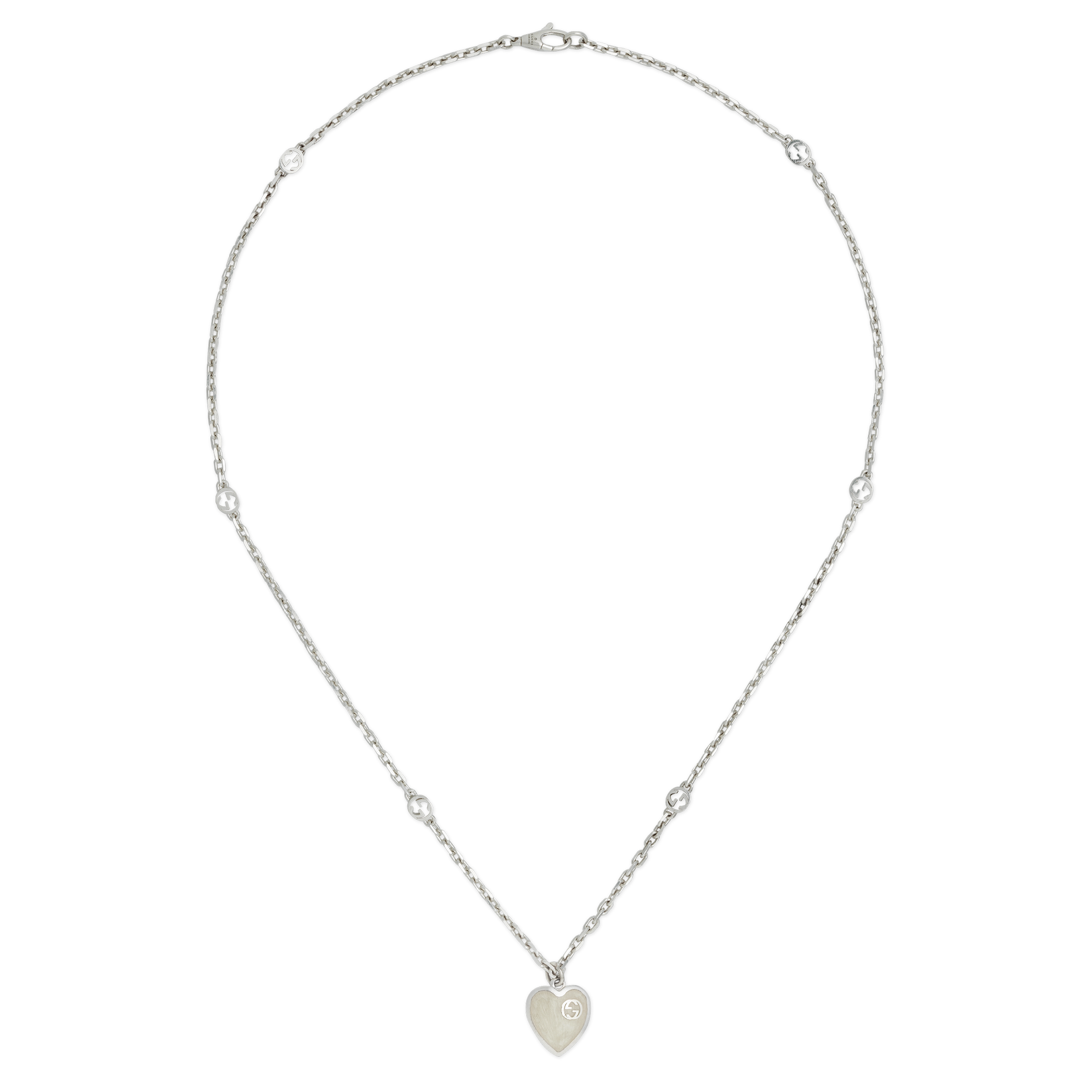 COLLANA GUCCI HEART CON INCROCIO GG