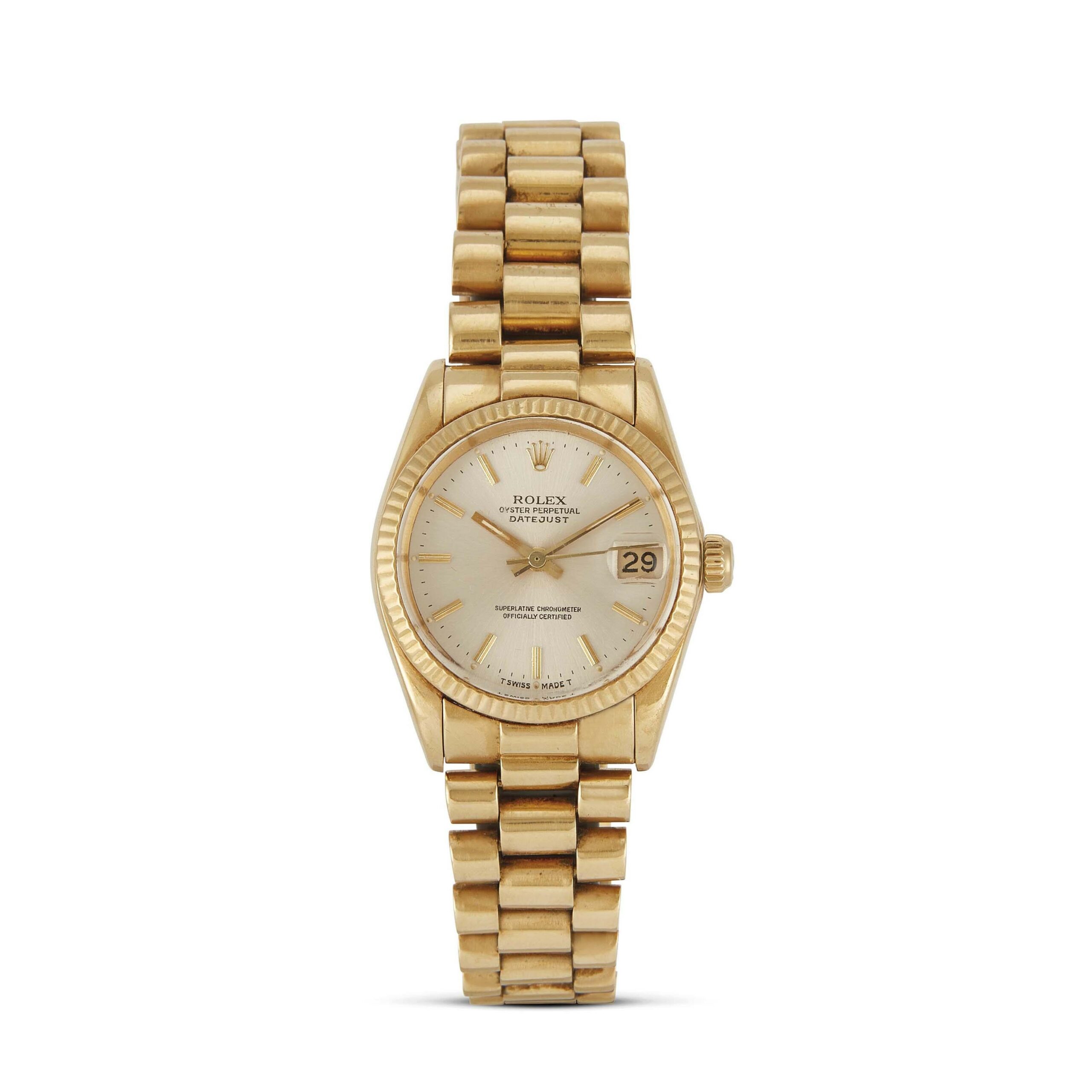 1980’s YELLOW GOLD ROLEX DATEJUST MEDIUM