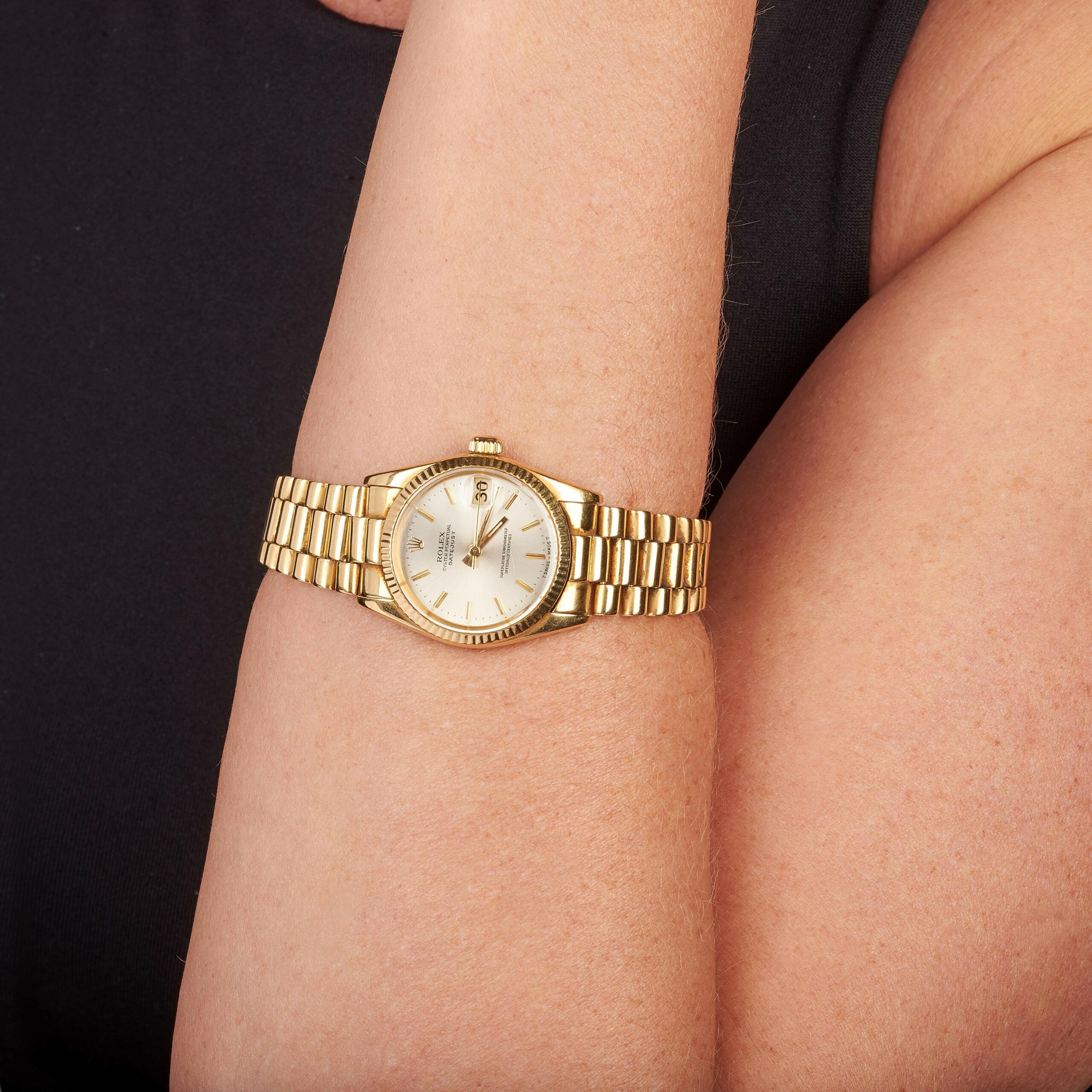 1980’s YELLOW GOLD ROLEX DATEJUST MEDIUM - Image 2