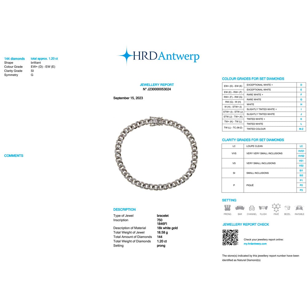 Bracciale Grumette con brillanti alternato - immagine 2