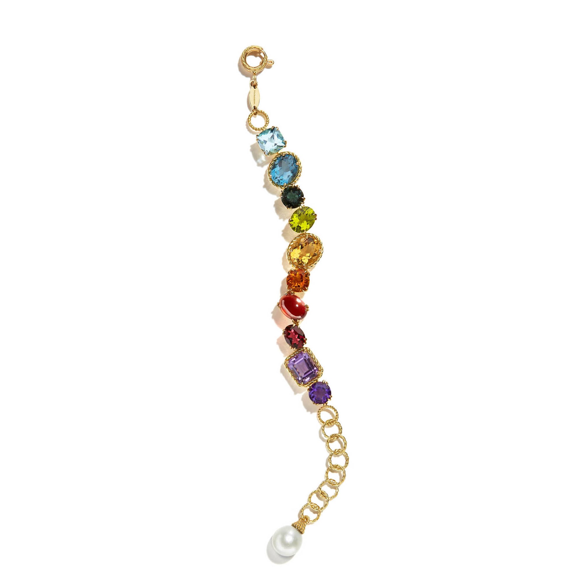 BRACCIALE CON GEMME MULTICOLORE