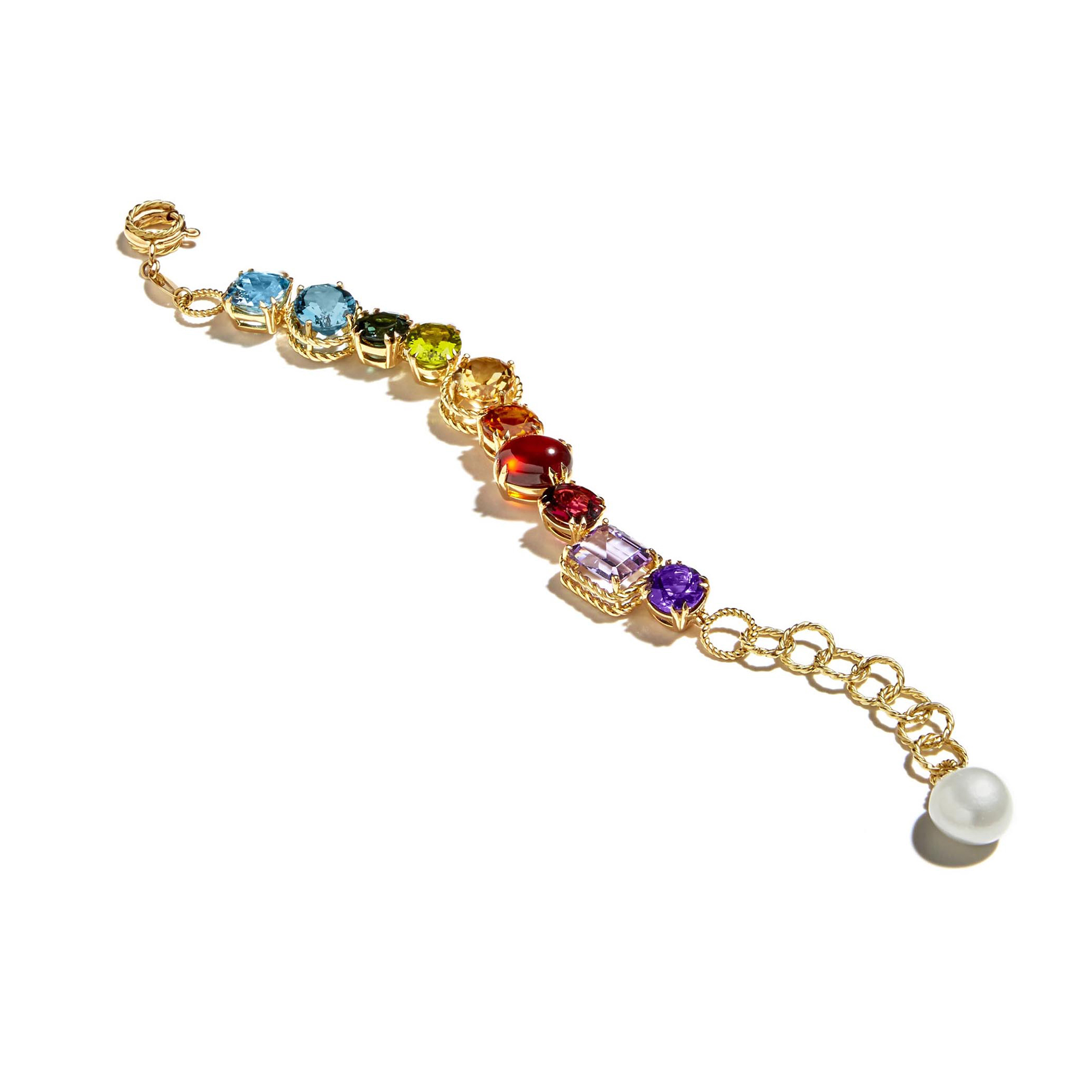 BRACCIALE CON GEMME MULTICOLORE - immagine 2