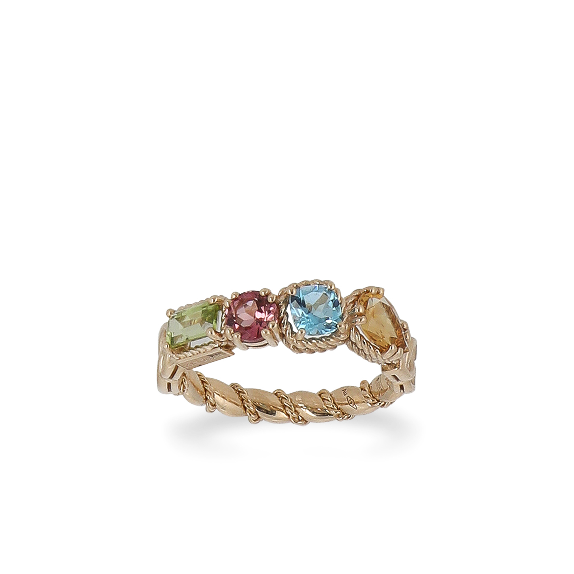 FEDE CON GEMME DAI COLORI DELL'ARCOBALENO - immagine 2