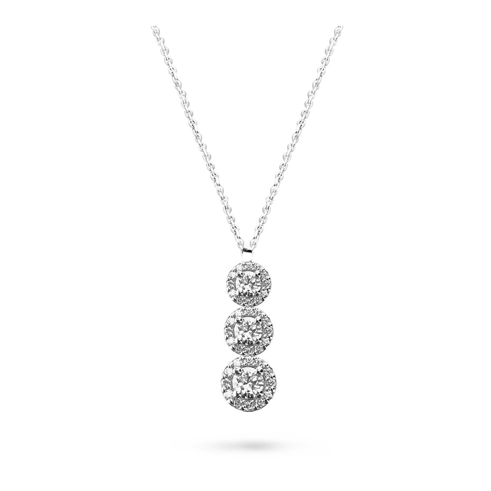 3 brilliant-cut diamonds Jennifer necklace 0,48 ct