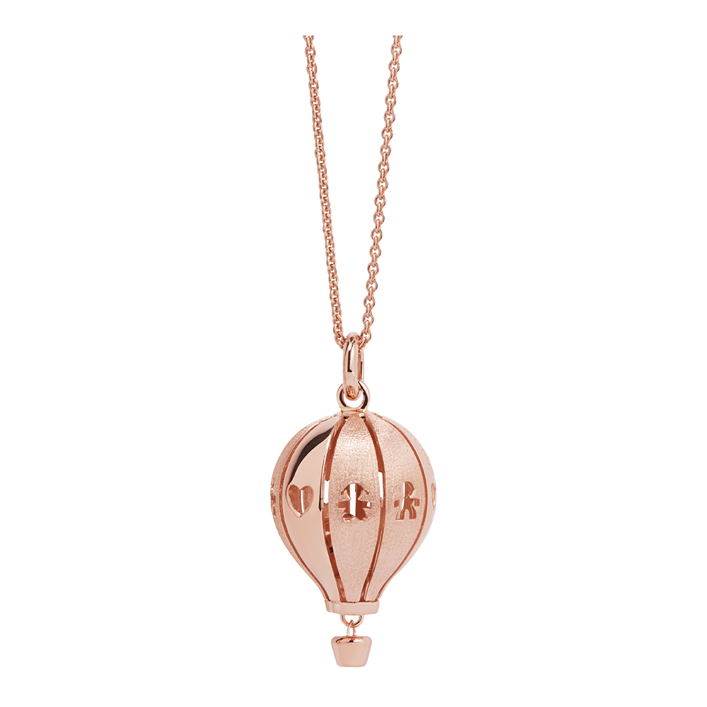 SUONAMORE PENDANT IN ROSE GOLD-PLATED POLISHED/SATIN SILVER