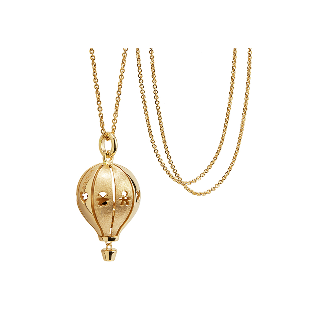SUONAMORE PENDANT IN YELLOW GOLD-PLATED POLISHED/SATIN SILVER - Image 2