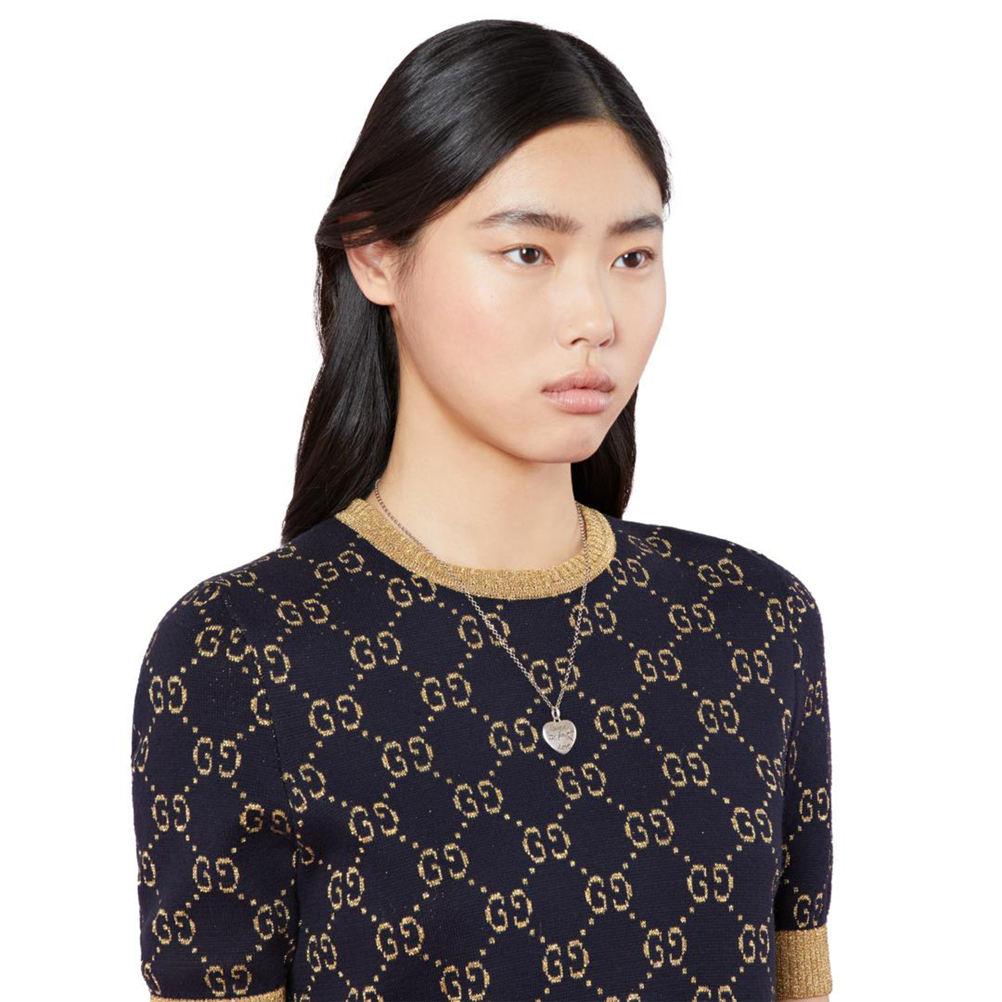 COLLANA 'BLIND FOR LOVE' IN ARGENTO - immagine 2