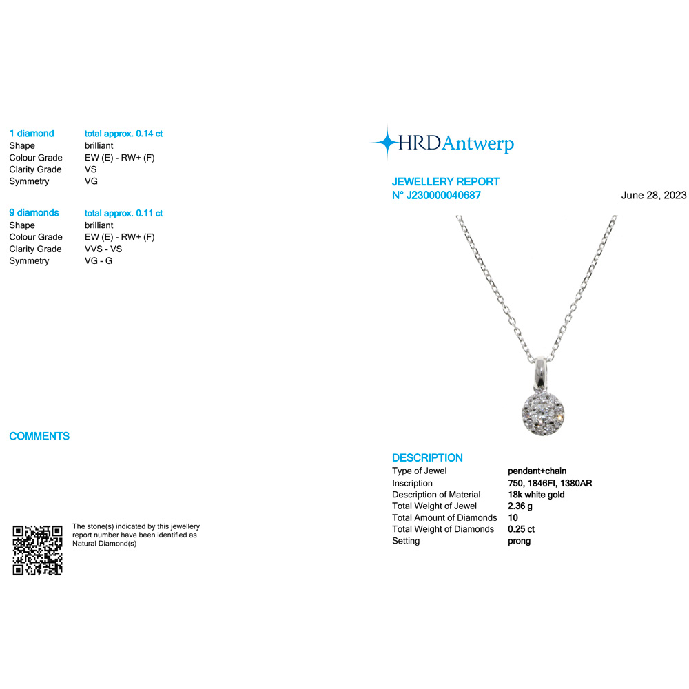 Collana Jennifer con diamante 0,14 ct - immagine 2