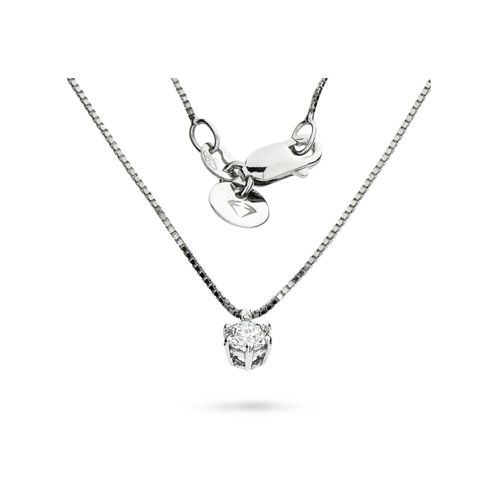 Collana Star con diamante 0,15 ct
