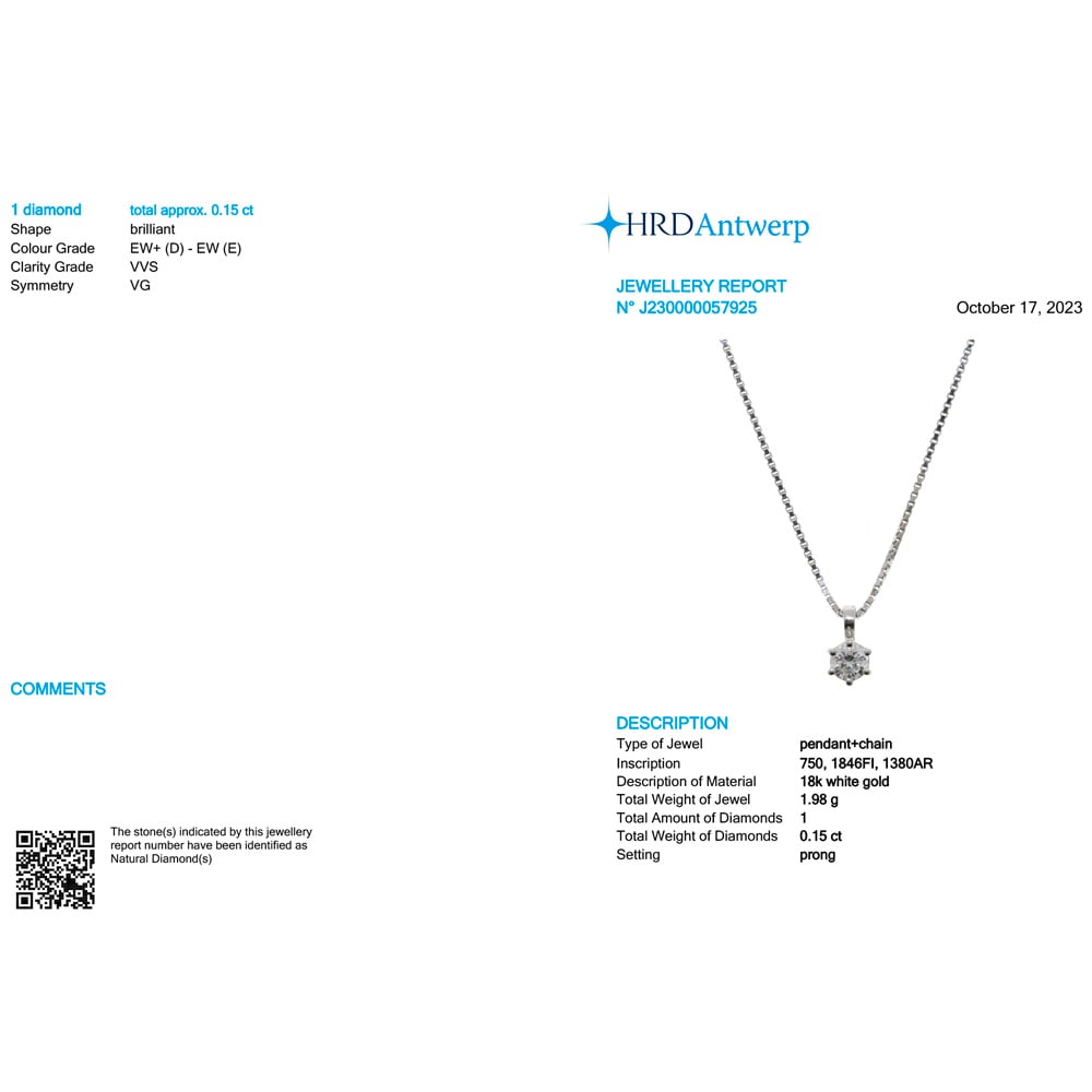 Collana Star con diamante 0,15 ct - immagine 3