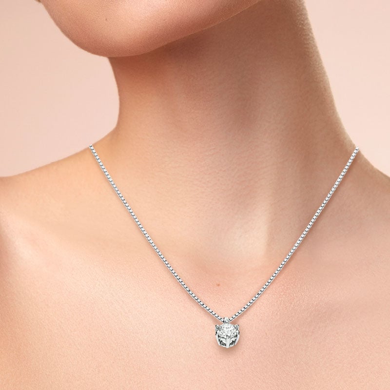 Collana Star con diamante 0,15 ct - immagine 2