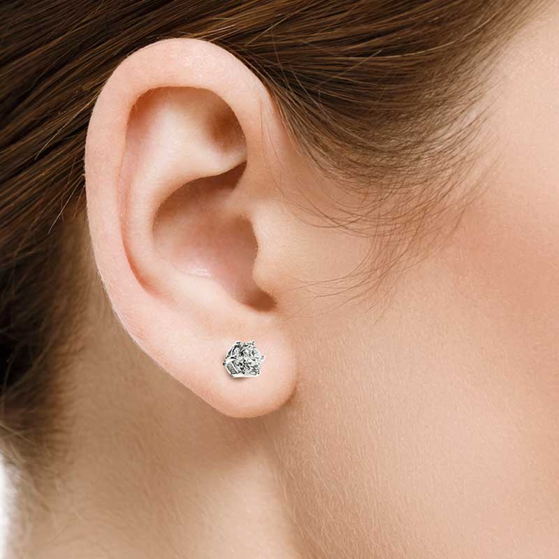 Orecchini Star due diamanti 0,10 ct - immagine 2