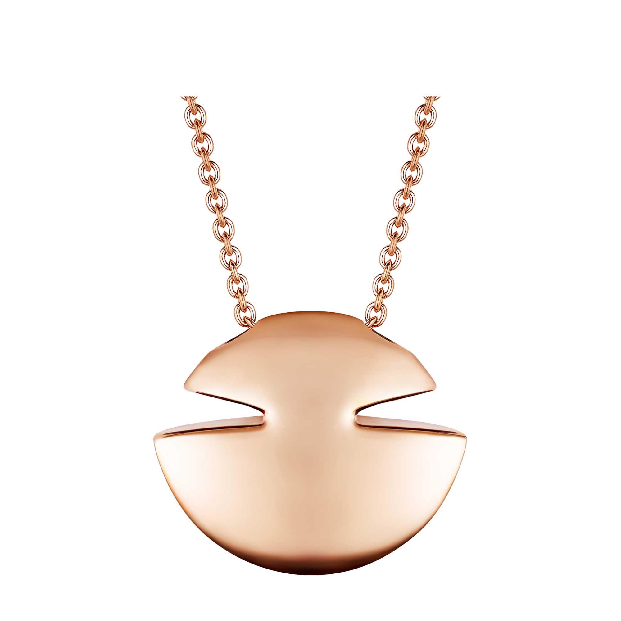 BVLGARI CABOCHON COLLANA IN ORO ROSA