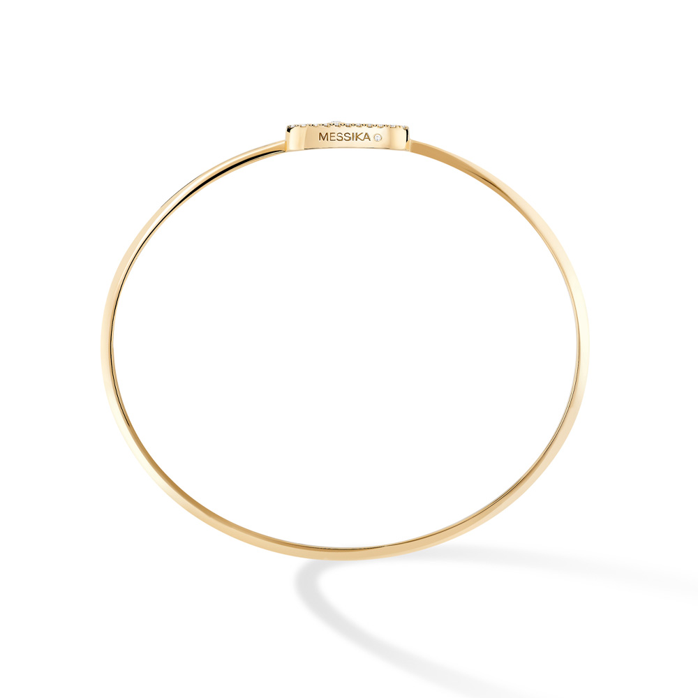 MOVE UNO BRACCIALE FLEX IN ORO GIALLO CON PAVÉ DI DIAMANTI 0,18 CT - immagine 2